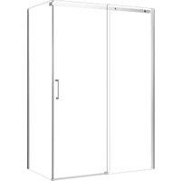 Nexa By MERLYN 8mm Chrome Frameless Sliding Door Only - 1700mm