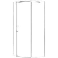 Nexa By MERLYN 8mm Chrome Frameless Right Hand Quadrant Shower Enclosure Single Door Only - 900 x 900mm