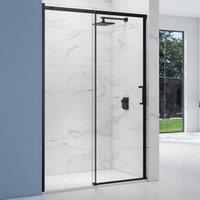 Nexa By MERLYN 8mm Black Frameless Sliding Door Only - 1200mm