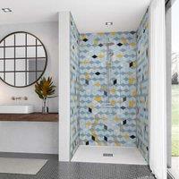 Wetwall Acrylic Cubics Shower Panel 2440 x 1220 x 4mm