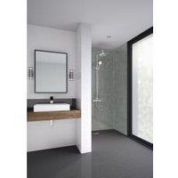 Wetwall Mermaid Brutalist Tongue & Groove Single Shower Panel - 2400 x 585 x 11mm