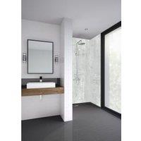 Wetwall Mermaid Modernist Square Edge Single Shower Panel - 2400 x 900 x 11mm