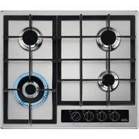 AEG HGB64420YM 60cm Gas Hob - Silver