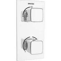 Bristan Cobalt Recessed Thermostatic Single Outlet Shower Valve - Chrome
