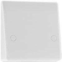 BG Slimline 45A Cooker Flex Outlet Plate with Bottom Entry - White