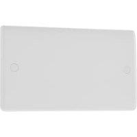 BG Slimline 2 Gang Blanking Plate - White