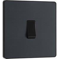 BG Evolve 20A 16Ax 2 Way Single Light Switch - Matt Grey