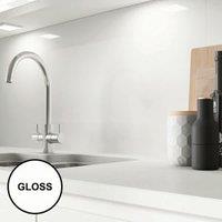 AluSplash Splashback Ice White 3050 x 610mm - Gloss