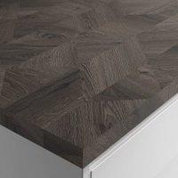 Wickes Laminate Square Edge Edgy Wood Worktop - 610 x 38 x 3000mm