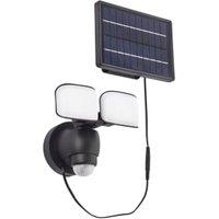 Saxby Omega Solar Abs Plastic & Frosted Polycarbonate Outdoor Security Light - Black