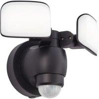 Saxby Omega Mains Black Abs Plastic & Frosted Polycarbonate Security Light