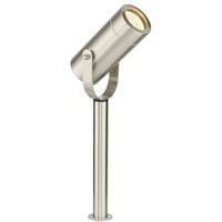Saxby Atom Brushed Steel & Clear Glass Spike Light 310mm