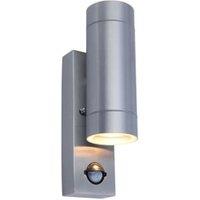 Lutec Vienna Stainless Steel Up & Down PIR Light
