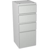 Wickes Hertford Gloss Grey 4 Drawer Storage Unit - 300 x 735mm