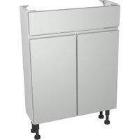 Wickes Hertford Dove Grey Compact Vanity Unit - 600 x 735mm