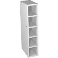 Wickes Fitted Furniture White Gloss Base / Wall Towel Storage Unit - 150 x 735mm