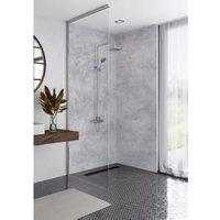 Mermaid Elite Caliza 2 Sided Shower Panel Kit - 900 x 900mm