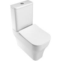 Wickes Siena Easy Clean Close Coupled Toilet Pan & Soft Close Slim Sandwich Seat - 360mm