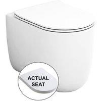 Wickes Teramo Easy Clean Back To Wall Furniture Pan & Soft Close Wrap Over Seat - 360mm