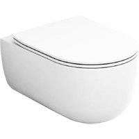 Wickes Teramo Easy Clean Wall Hung Toilet Pan & Soft Close Slim Sandwich Seat - 360mm