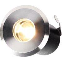 Ellumiere Outdoor Low Voltage Stainless Steel LED Small Deck Lights 1W 4 Pack