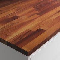 Wickes Solid European Walnut Worktop - Sample