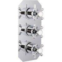 Bristan Traditional Recessed Thermostatic Shower Valve with Diveters - Chrome