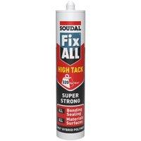 Soudal Fix ALL High Tack Hybrid Sealant & Adhesive - 290ml