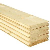Wickes PTG Timber Floorboards - 18 x 144 x 1800mm - Pack of 5