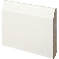 Wickes Dual Purpose Chamfered / Bullnose Primed MDF Skirting - 18 x 144 x 3660mm - Pack of 2