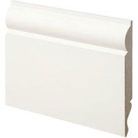 Wickes Dual Purpose Torus / Ogee Primed MDF Skirting - 18 x 119 x 2400mm - Pack of 4