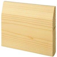 Wickes Dual Purpose Chamfered / Bullnose Pine Skirting - 19 x 119 x 2400mm - Pack of 4