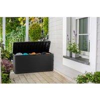 Keter Emily Graphite Outdoor Garden Storage Box - 277L