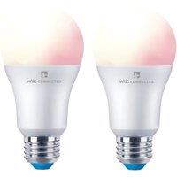 4lite WiZ Connected LED SMART E27 Light Bulbs - White & Colour - Pack of 2