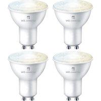 4lite WiZ Connected LED SMART GU10 Light Bulbs - Tuneable White - Pack of 4