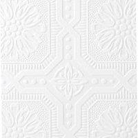 Superfresco Paintable Buckingham Textured White - 10m