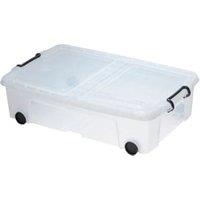 Smart Storemaster Underbed Storage Box with Lid & Wheels - 35L