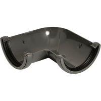 FloPlast 112mm Anthracite Grey Half Round Gutter Angle - 90