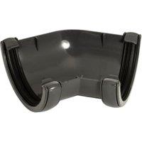 FloPlast 112mm Anthracite Grey Half Round Gutter Angle - 135