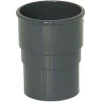 FloPlast 68mm Anthracite Grey Round Downpipe Socket