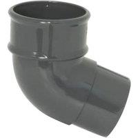 FloPlast 68mm Anthracite Grey Round Offset Bend - 112.5