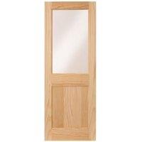 Wickes Tamar External 1 Panel Glazed Pine Door - 1981 x 838mm
