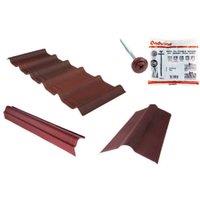 Onduline Onduvilla Shed Roof Kit For 8x6ft Roofs - Red