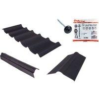Onduline Onduvilla Shed Roof Kit For 8x6ft Roofs - Black