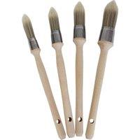 ProDec Premier 4 Piece Pointed Synthetic Sash Paint Brush Set