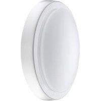 Luceco Decorative Indoor IP54 Bulkhead 220mm 1300LM 14W Colour Change White & Chrome Bezel