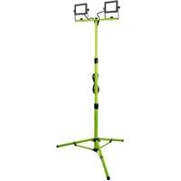 Luceco 2 x 1600LM 5000K Twin Tripod Light - 2 x 20W