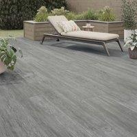 Harting Grey Glazed Outdoor Porcelain Paving Tile - 300 x 1200 x 20mm - Pack of 2