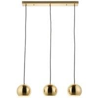Saxby Pella Three Light LED Bar Pendant - Satin Brushed Gold