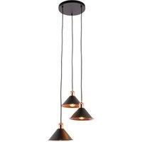 Rolta 3 Light Copper Cluster Pendant Light